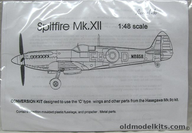 Aeroclub 1/48 Spitfire Mk.XII Conversion Kit - Bagged plastic model kit
